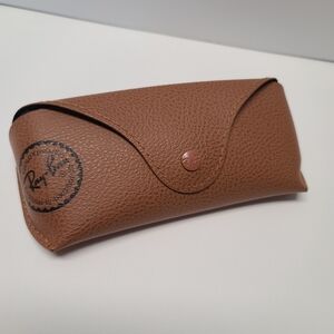 Ray-Ban Brown Leather Eyeglasses Sunglasses Case